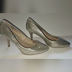 Elegant Silver Women's Heels INC SIZE 9